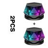 Mini Magnetic Bluetooth Speaker with RGB Lights - Portable Wireless Speaker, Phone Stand & TWS Pairing for IPhone/Android