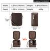 Luxuriöse Vintage Leder Uhrenaufbewahrungsbox für Herren Reise Schmucketui Leder Uhr Ringe Manschettenknöpfe Sonnenbrillen Kaffeefarbenes Leder