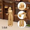 1/64 Miniature Girl Figure People Simulation Tiny Model Realistic for Diorama