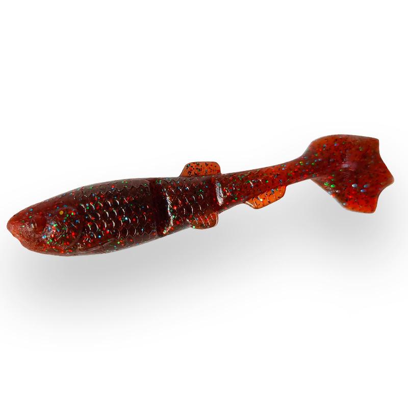 T-Tail Duckfoot Micro Stuff Root Fishing Bionic Soft Bait 1G 40Mm/1.8G 50Mm Lure Road Runner Soft Worm Mandarin Fish