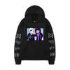 XPLR Hoodie – Unisex Oversized Pullover Hooded Sweatshirt, Chibi Duo Character Front & Sleeve Print, Black Streetwear