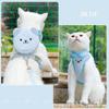 Classic Cute Small Dog Harness and Leash Set Step-in Adjustable Puppy Cat Dog Vest Harnesses Backpack Pet Harness for Small Medium Dogs