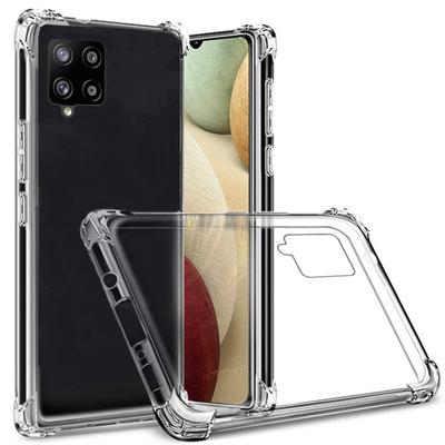 Hülle für Samsung Galaxy A12, stoßfest, klare weiche Silikon-Handyhüllen für Samsung A12 A 12 SM-A125F/DS A125F A125, transparente TPU-Rückseite