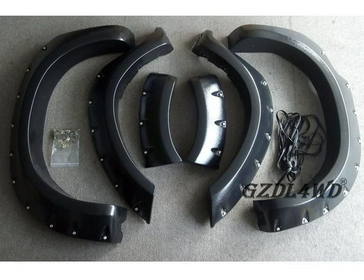 Hilux Vigo Wheel Eyebrow Mudguard: Anti-Scratch, Anti-Collision Car Exterior Modification with Nail Tires.