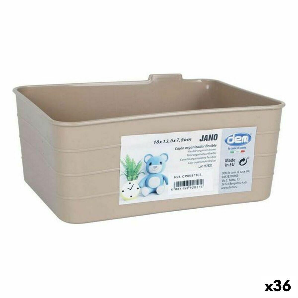 

Органайзер Dem Jano 18 X 13,5 X 7,5 см (36 единиц) TU прозрачный