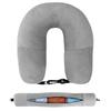 Travel Neck Pillow With Fillable Clothing U-Shaped Pillowcase Velvet Neck Pillow Cover For Airplane Travel Extra Storage Bag