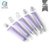 Purple Frosted 20ml Zinc Alloy Ceramic Massage Head Eye Cream Lipstick Soft Decanting Tube