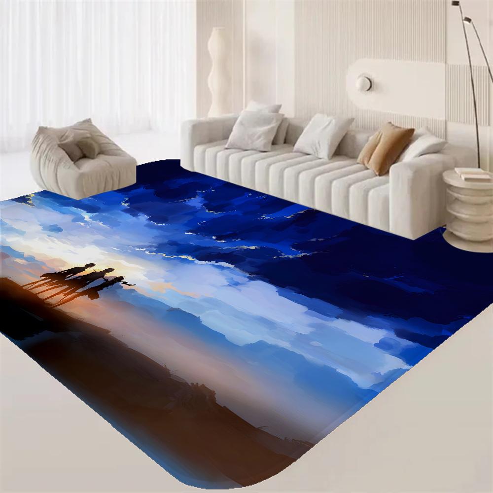 

A-Attack on T-Titan Room Mats Retro Multiple Choice Living Room Kitchen Rug Non-Slip Welcome Rug 50x80cm