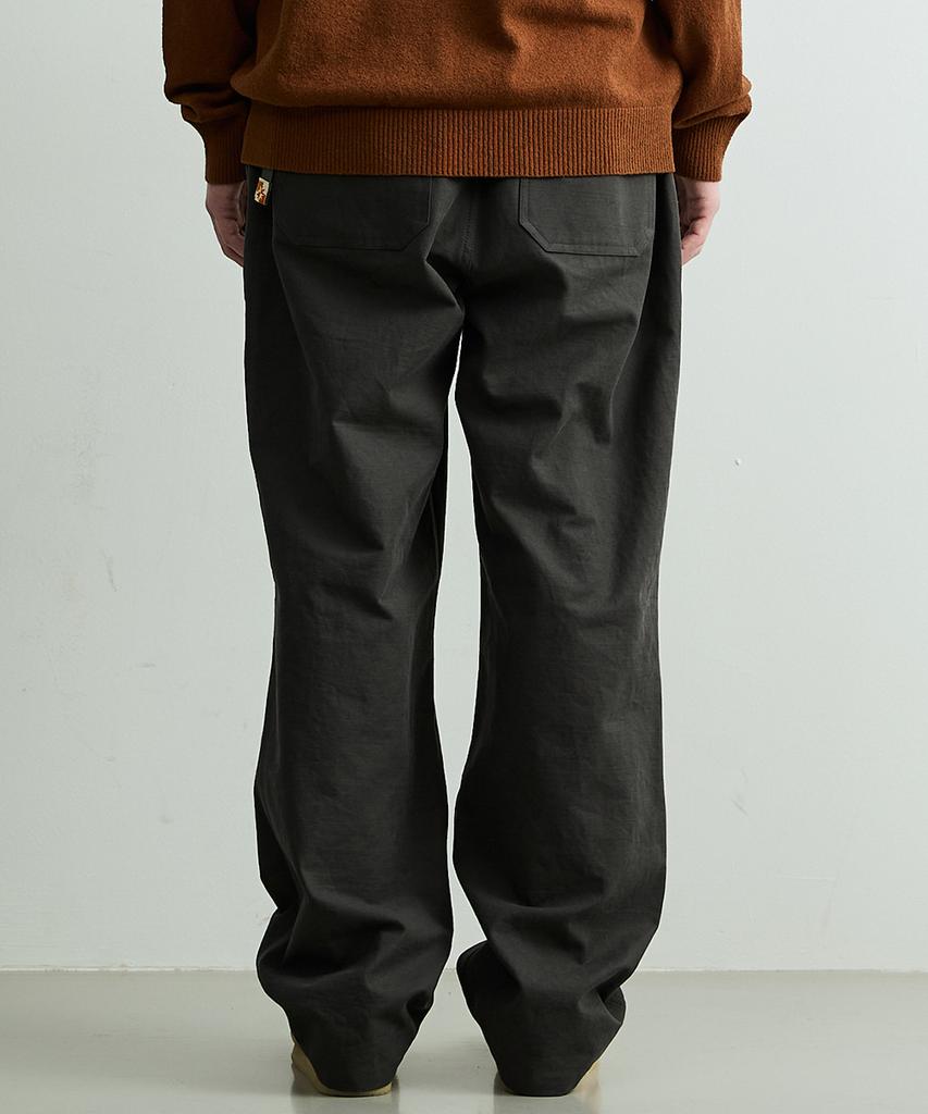 ONNHANS [Elastic Waist] Belted Fatigue Pants_Dark Gray
