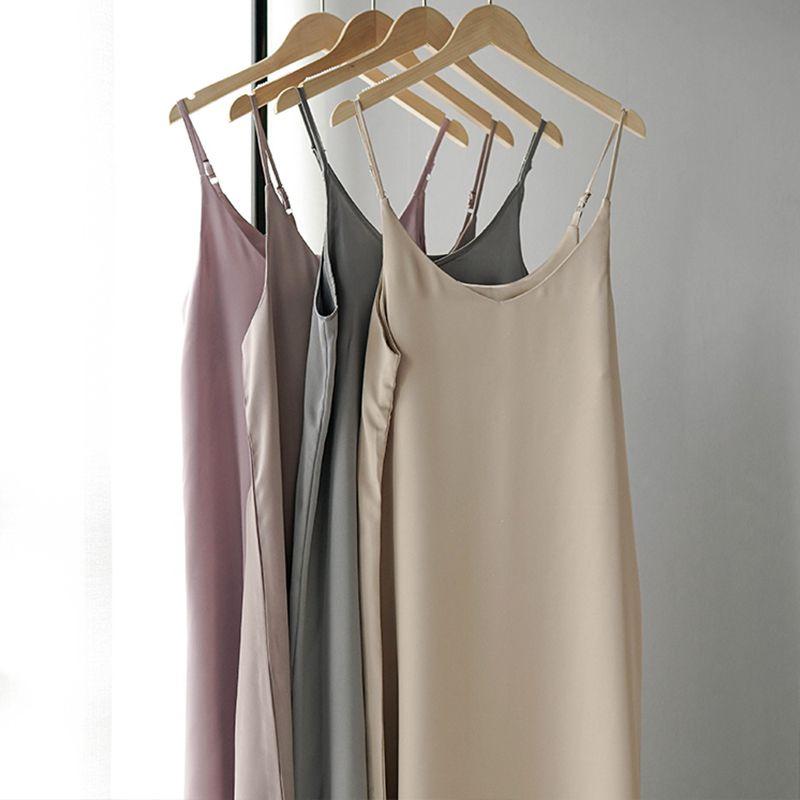 Elegant Women Satin Silk Slip Dress With Soft Touch For Casual And Cocktail Occasions