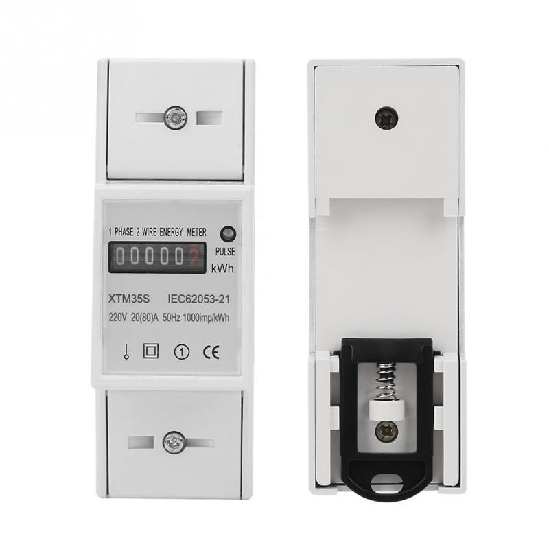 80 20 YIUS 220V Digital 1-phase 2 Wire 2P DIN-Rail Electric Meter Electronic KWh Meter Din Rail Meter A 80 20 YIUS 220V Digital 1-phase 2 Wire 2P DIN-Rail Electric Meter Electronic KWh Meter Din Rail Meter A