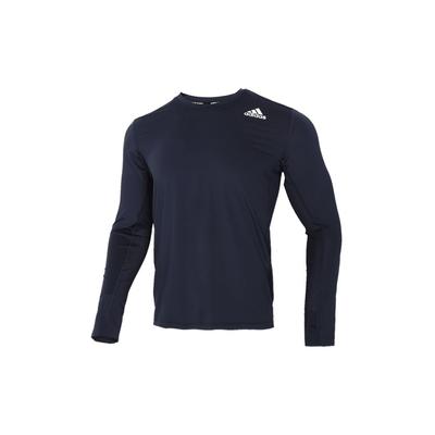 Trainingslauf Fitness Langarm T-Shirt Herren Tops Dunkelblau GL9895