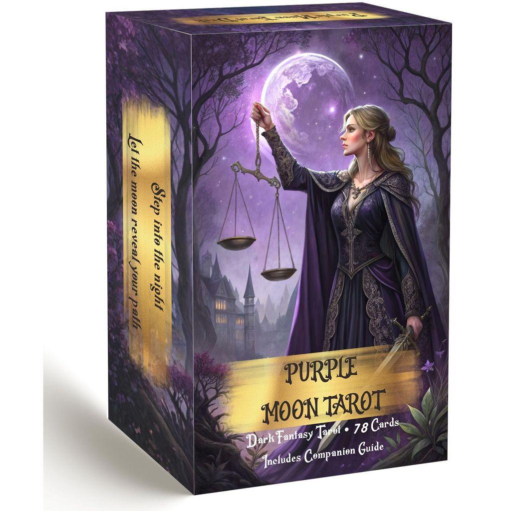 Mazzo di Carte dei Tarocchi Luna Viola Con Luna Viola Magica Per Intrattenimento e Sviluppo delle Abilità