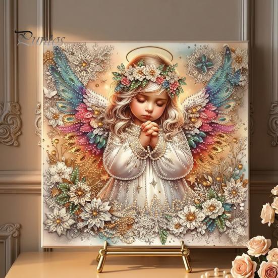 Immersive Leisure Time Crafts Butterfly Faux Diamond Art Kit, Flower Peacock Hummingbird Pearl Kit 3D Sparkling Bead Painting Craft for Adults,