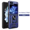 For Samsung Z Flip5 Case Galaxy Z Flip6 Cover Z Flip 7 6 5 Magnetic Ring Holder Armor Phone Case Slide Camera Protect Back Cover