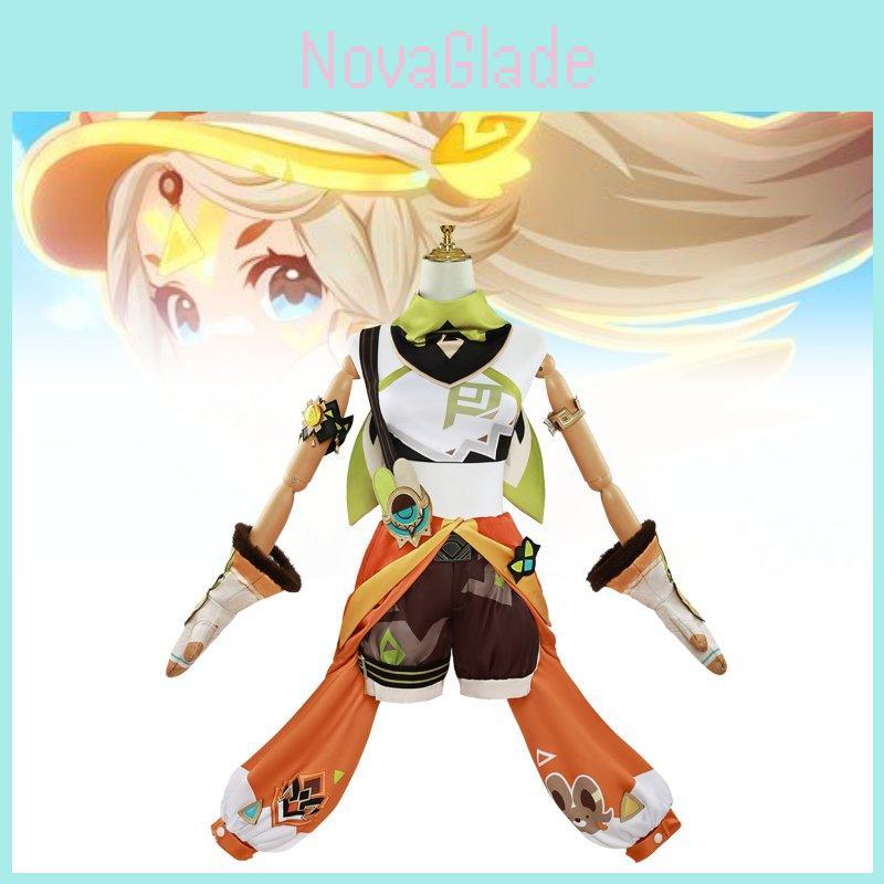 Adorable Kazhina Cosplay Costume For Genshin Impact Character Roleplay In Soft Polyester Fabric Available In Multiple Sizes