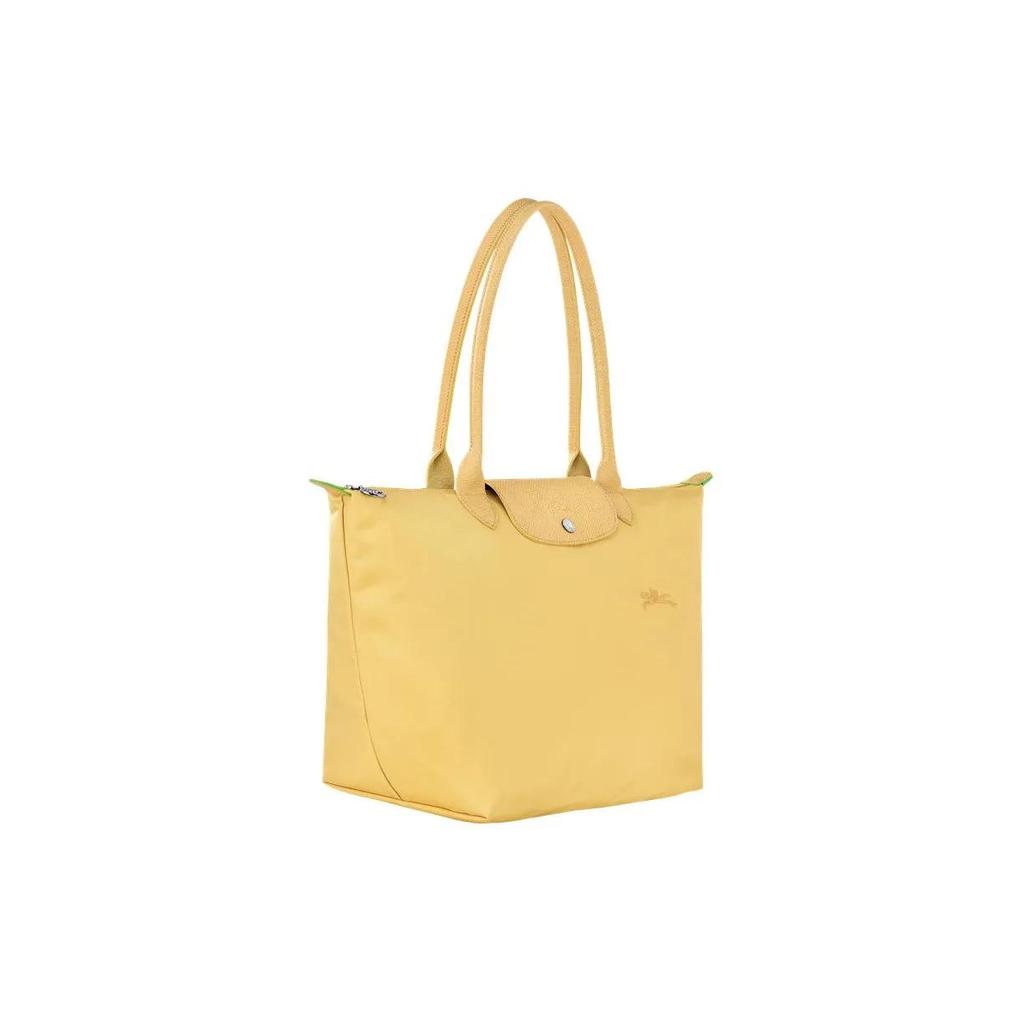 LONGCHAMP Le Pliage Green Recycled Polyamide Canvas Leather Trim Dumpling Bag Handbag , Shoulder Bag Large Women's (Unisex)