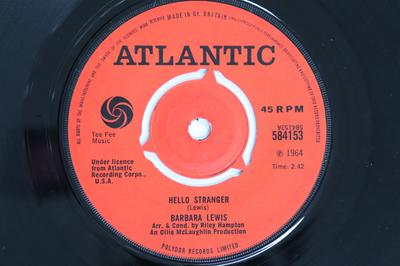7inch Record BARBARA LEWIS - Hello Stranger 584153 Atlantic 1964 UK Soul/Funk Used