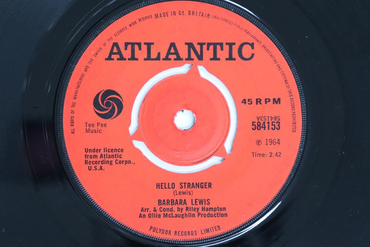 

7inch Record BARBARA LEWIS - Hello Stranger 584153 Atlantic 1964 UK Soul/Funk Used
