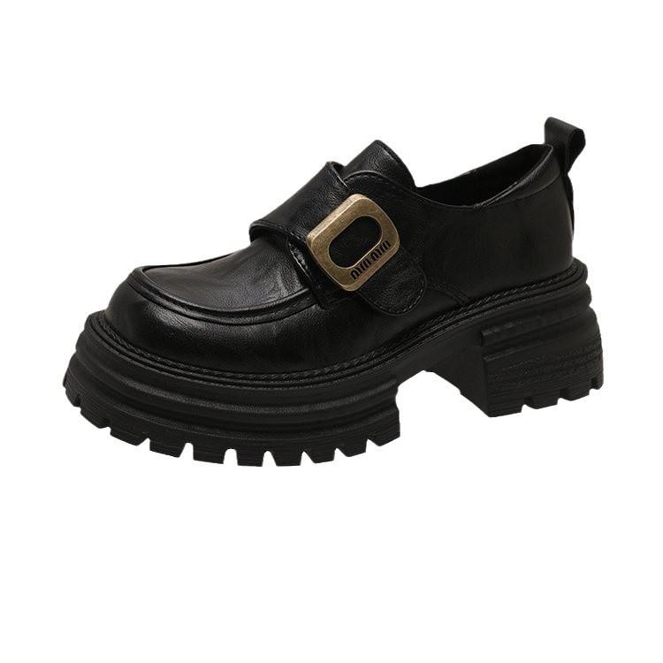 [Yushilai] Platform Thick Heel Mary Jane Single Shoes Women's 2025 Spring New Fashion Casual Versatile One Pedal