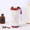 Lily of the Valley Double-Wall Thermos Cup with Straw - Student & Car Friendly