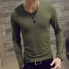 Cămăși cu mânecă lungă pentru bărbați Cămașă clasică Tricou subțire Topuri Tricou solid pentru sală de fitness ocazională