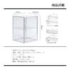 MaT store Figure Collection Case with Magnetic Transparent Clear Stackable Case, Closure, Shelf, Showcase, Display, (1 piece)