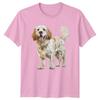 Happy Retriever Dog Animals Unisexs TShirt Unisexs Tee Graphic Unisex Top