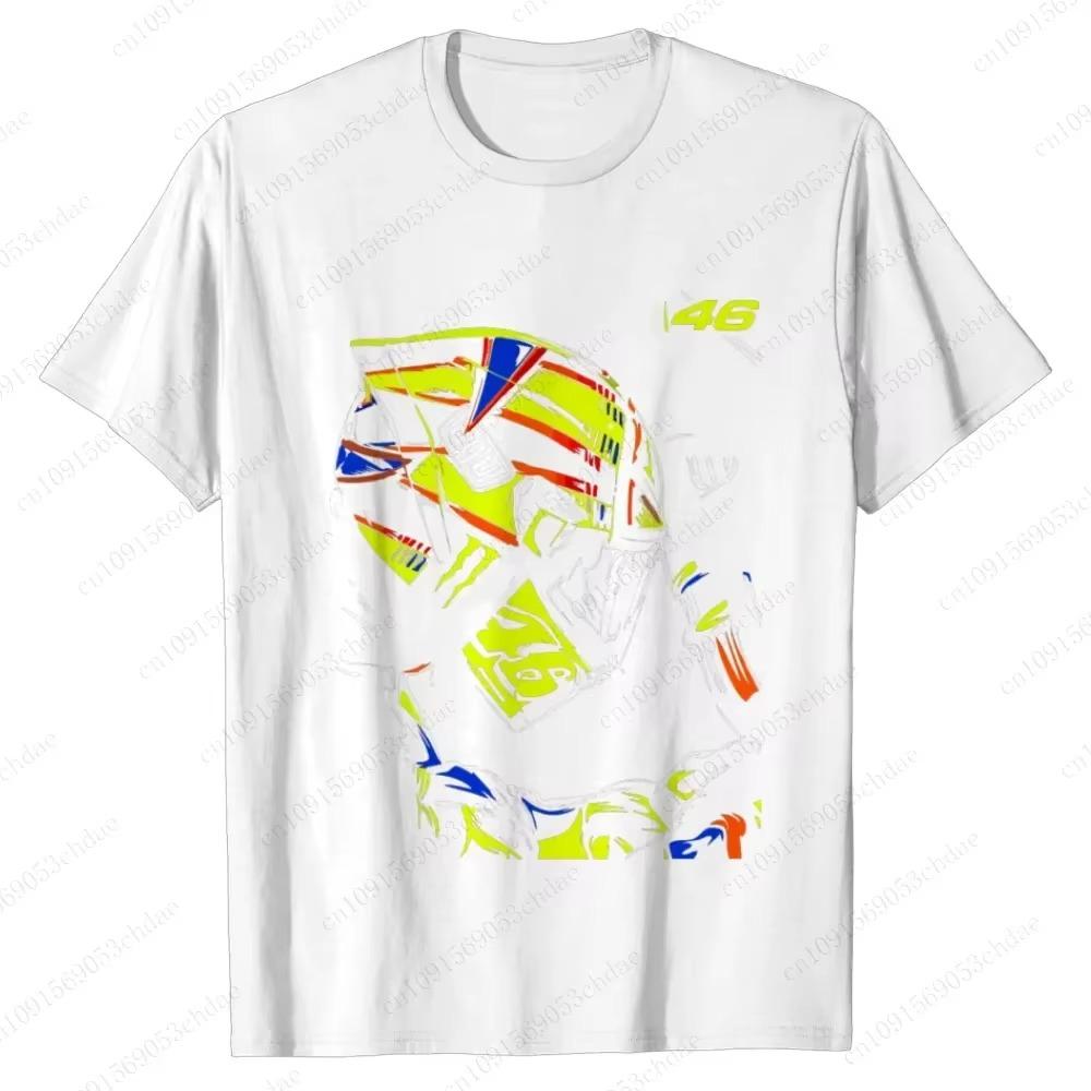 Hot Selling 2024 Summer Autumn Motorcycle Tee Rossi Mens Street Fathion Style Moto G.p T-shirt Breathable Motorcyclist Loose Tee