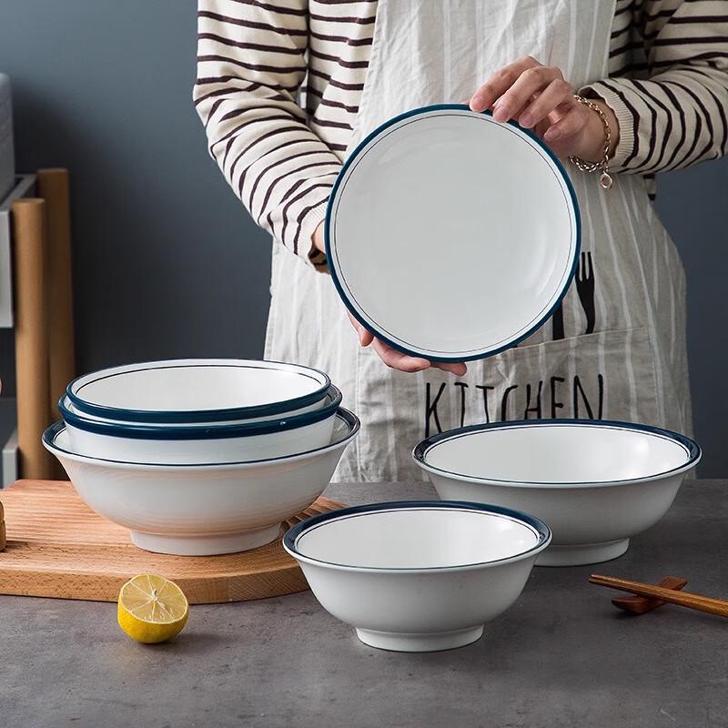 Anti-Scald Ceramic Noodle and Soup Bowl