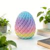 3D Printed Twisting Egg Toy Stress Relief Spiral Egg Toy Articulated Rotating Egg Fidget Spinner Desk Toy Easter Basket Stuffers Party Favors
