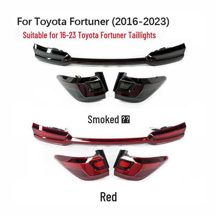 16-23 Toyota Fortuner Sequential Taillight Assembly with Through-Type Rear Lights and Turn Signals