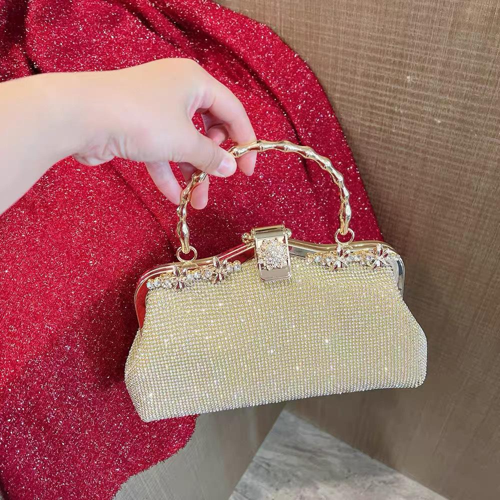 Rhinestone dinner clutch bag women 2025 new mother handbag banquet cheongsam bag