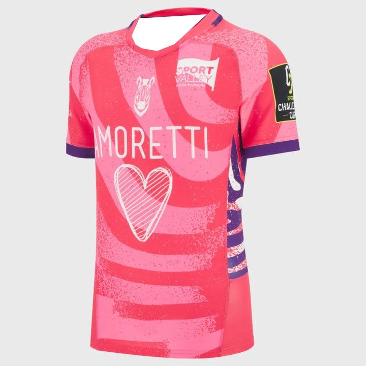 La nuova maglia da rugby 3D Zebre Parma 2026 da uomo è una T-shirt Y2K, adatta all'uso quotidiano e all'allenamento, ed è elegante e versatile.