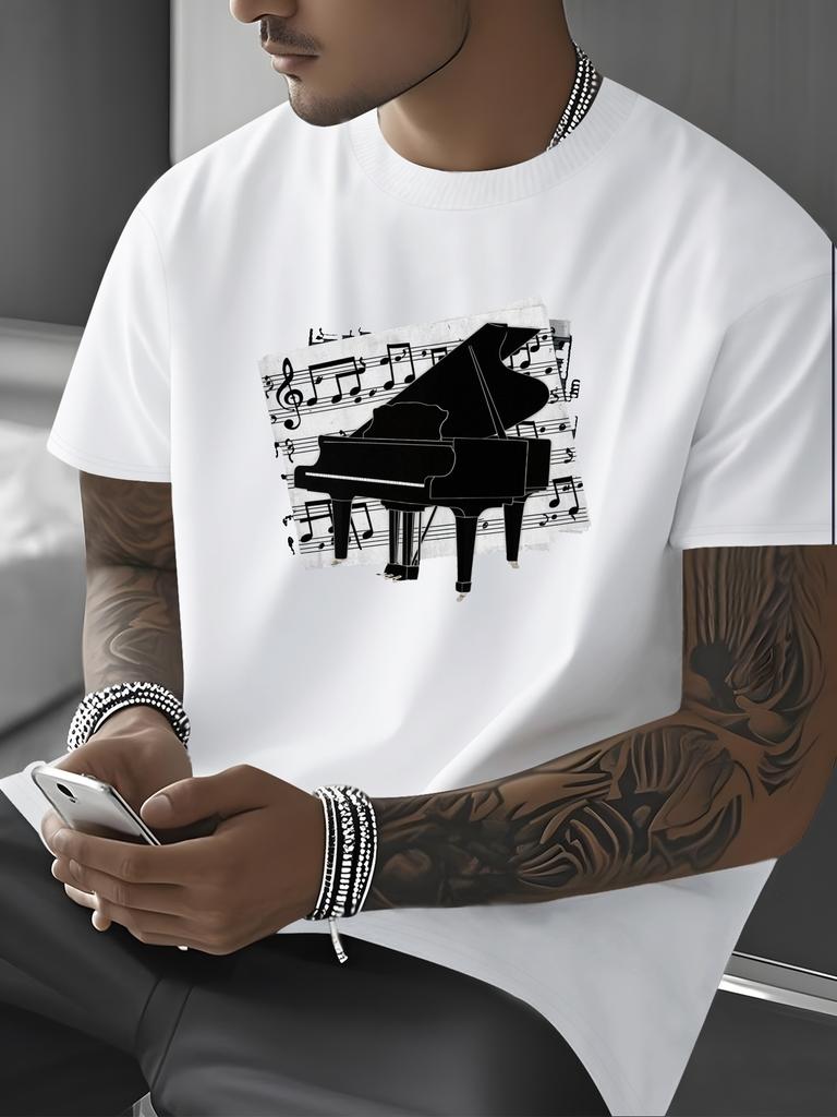Mens pure cotton casual printed Tshirt new shortsleeved round neck Tshirt for summer outdoor fashion Fabric