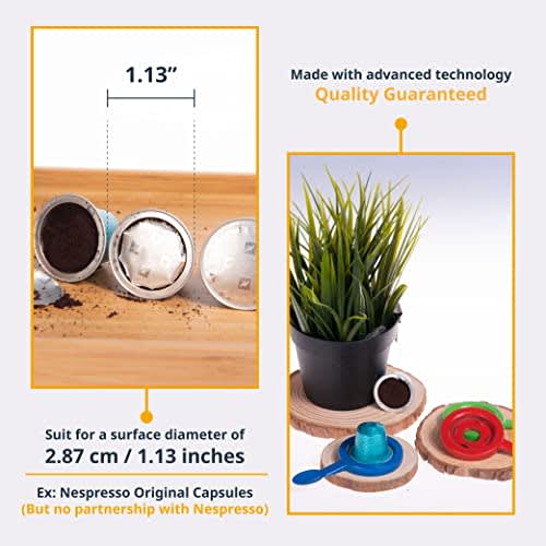 Coffee Pod Cutter Scoop, Nespresso Bar Accessory, Bar Organizer, Reusable, Eco-Friendly, for Capsules and Pods with a 1.13-inch Diameter Surface (Blue