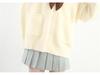 Spring & Autumn JK Knitted Cardigan - Versatile Loose Fit Long Sleeve Sweater