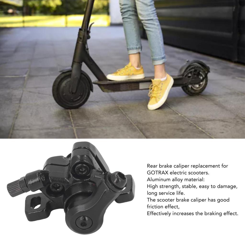 Electric Scooter Brake Caliper Aluminum Alloy Strong Power Electric Scooter Replacement Parts for GOTRAX Black