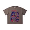 260 GSM Double Yarn 32 Count 100% Cotton Rei Hino Print Unisex Heavy Cotton T Shirt