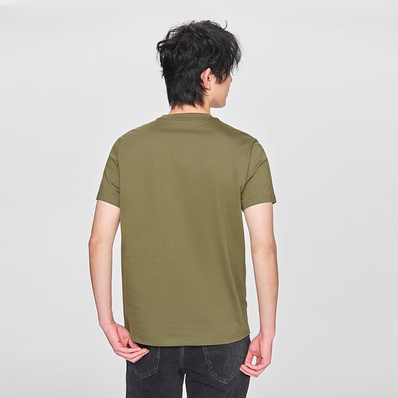 Lee Men's Standard Fit Crew Neck Logo Print Short Sleeve T-Shirt