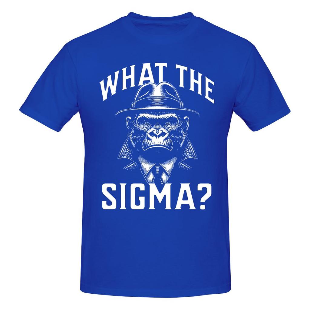 Funny What The Sigma Ironic Meme Brainrot Quote Breathable And Sweatwicking Tshirt American Street Easy To Clean Tshirt