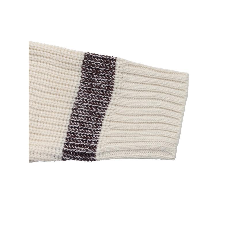 YYFS Women's Fashion Casual Fall Winter Stripe Print Long Sleeve V-Neck Tops Women's Clothing Woolen Knitwear Sweaters