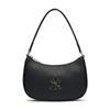 Mlb Monogram Embossed Hobo Bag Ny (Black)