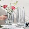 Set of 2 30cm Clear Glass Vases, Flower Bases, Glass Bottles, Perfect for Arranging Flowers, Hydroponics, Ikebana, and Artificial Flowers, Stylish and