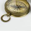 Nagina International, ''Robert Frost Poem'' Engraved Brass Compass with Embossed Needle & with Leather Case. C-3241 IQ-A51B-EARK