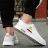 Leather low-top bee board shoes inner height increase summer breathable sports and leisure shoes