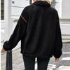 Women's Fashionable And Comfortable Regular  Thick Collar Coat Top Plush Warm Coat