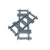 City Trains Diy Building Blocks Straight Curved Rail Bricks Parts Bridge Tunnel Model Soft Flexible Cross Tracks Railway Moc Toy