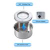3L Dog Water Bowl Stainless Steel No Spill Large Capacity Dog Food Drink Bowl Slow Water Feeder,Spill Proof Pet Water Dispenser