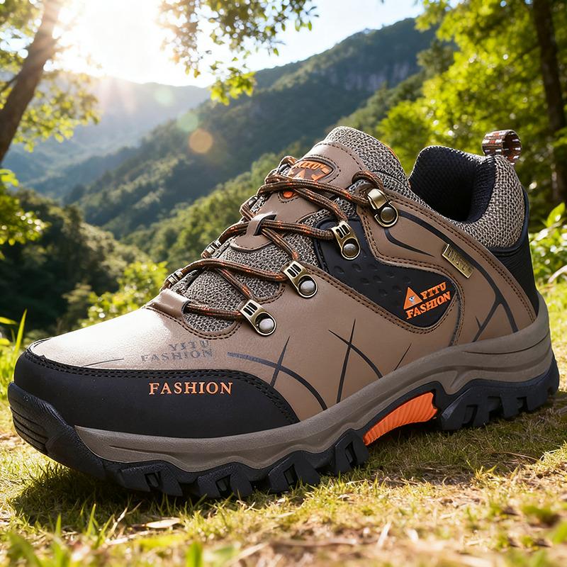  Brand Men's Hiking Shoes Suede Leather Outdoor Shoes Wear-resistant Men Trekking Walking Hunting Tactical Sneakers